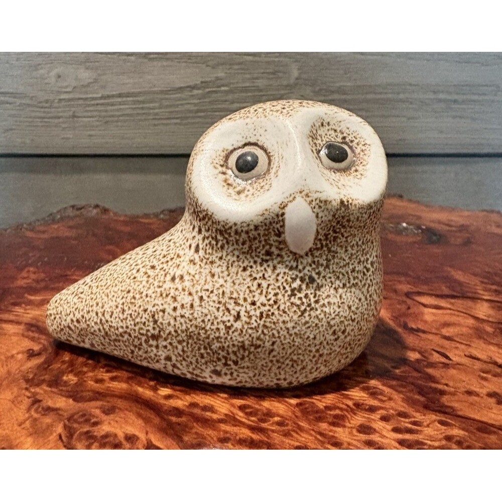Pigeon Forge Pottery Speckled Owl Figurine